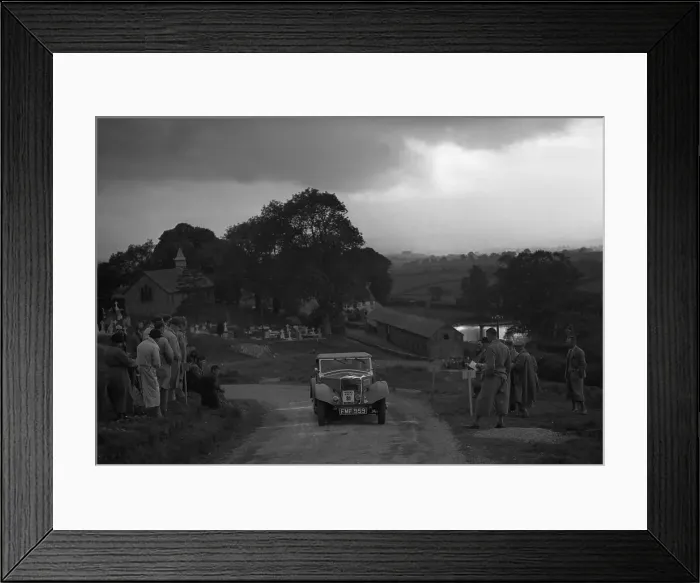 Framed Print : 1937 Riley Lynx on Welsh rally driven by M.G.Shorey Framed Print : 1937 Riley Lynx on Welsh rally driven by M.G.Shorey