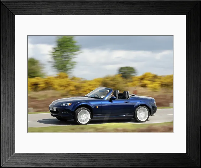 Framed Print : 2008 Mazda MX5 Roadster Coupe