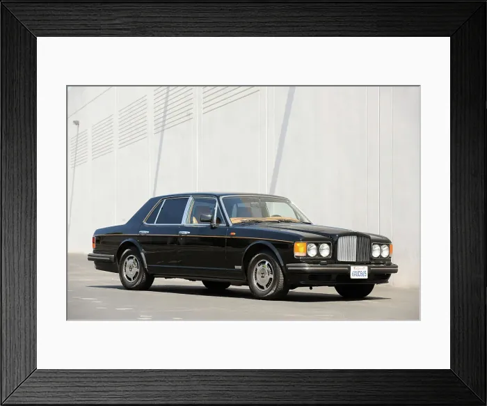 Framed Print : Bentley Turbo R 1986. Artist: Simon Clay Framed Print : Bentley Turbo R 1986. Artist: Simon Clay