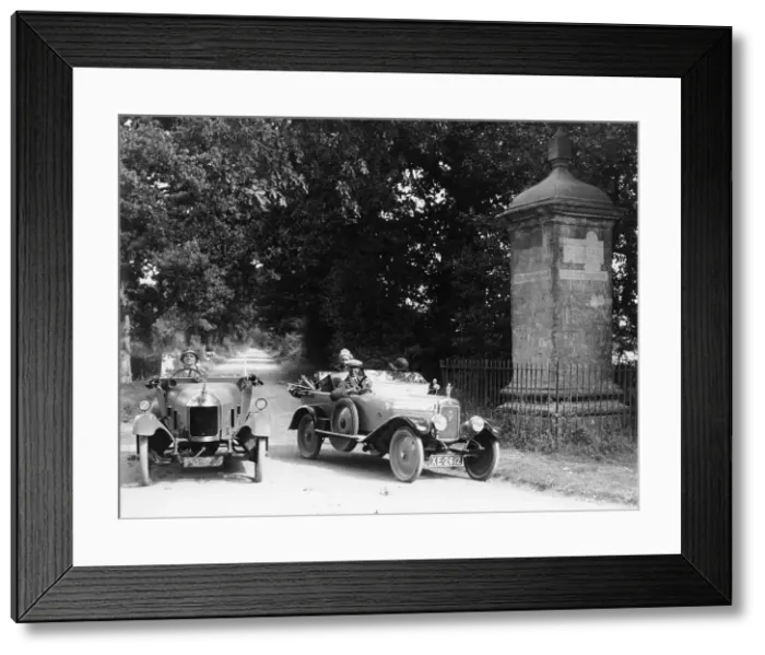 Framed Print : 1920 Calthorpe Sporting 4 and Morris Bullnose, Little Compton, Warwickshire, (1920s?) Framed Print : 1920 Calthorpe Sporting 4 and Morris Bullnose, Little Compton, Warwickshire, (1920s?)
