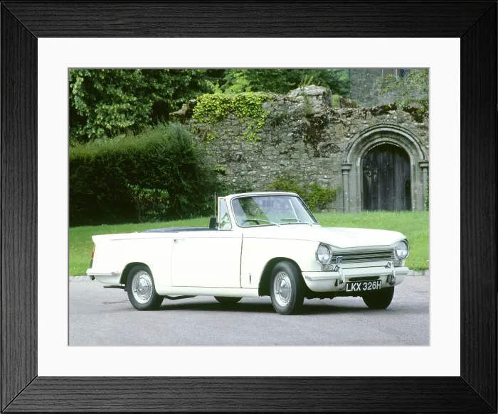Framed Print : 1968 Triumph Herald 1360 convertible Framed Print : 1968 Triumph Herald 1360 convertible