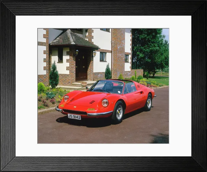 Framed Print : 1973 FerrariDino 246 GTS Framed Print : 1973 FerrariDino 246 GTS