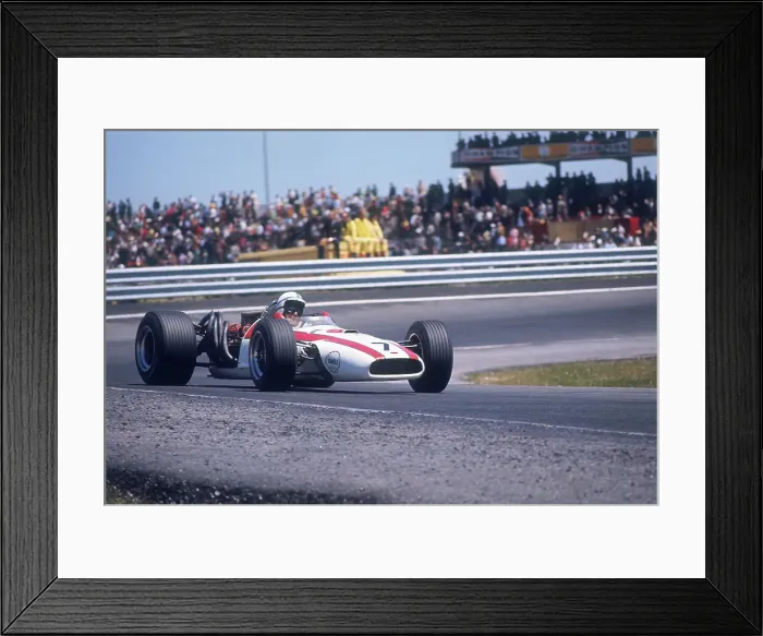 Framed Print : John Surtees driving a Honda, Spanish Grand Prix, Jarama, 1968 Framed Print : John Surtees driving a Honda, Spanish Grand Prix, Jarama, 1968