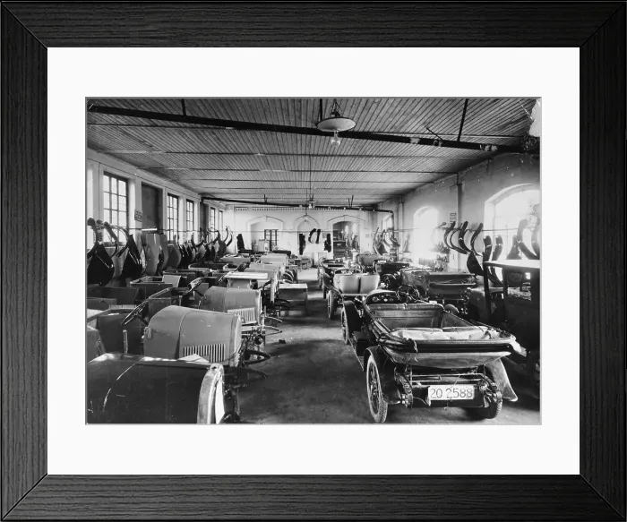 Framed Print : OM car factory, Brescia, Italy, 1921 Framed Print : OM car factory, Brescia, Italy, 1921