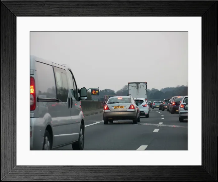 Framed Print : M3 Motorway 2014 Framed Print : M3 Motorway 2014