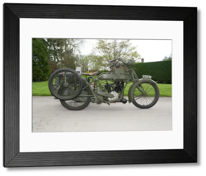 Framed Print : 1917 Vickers Clyno Combination Framed Print : 1917 Vickers Clyno Combination