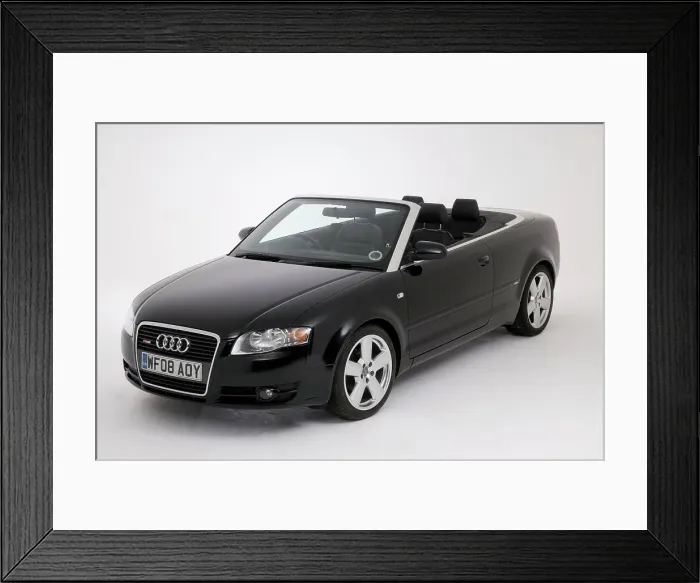 Framed Print : 2008 Audi A4 2.0 tdis Line Convertible Framed Print : 2008 Audi A4 2.0 tdis Line Convertible