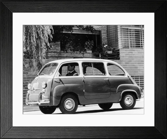 Framed Print : 1963 Fiat 600 Multipla, (c1963?) Framed Print : 1963 Fiat 600 Multipla, (c1963?)