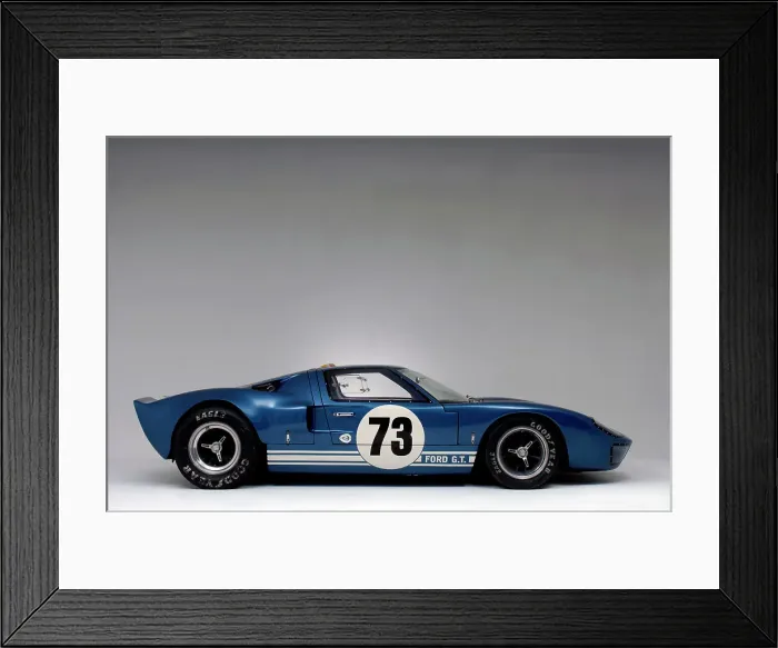 Framed Print : Ford GT40 Daytona prototype 1965. Artist: Simon Clay Framed Print : Ford GT40 Daytona prototype 1965. Artist: Simon Clay