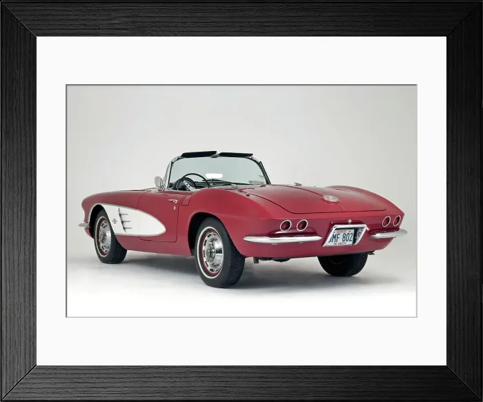 Framed Print : 1961 Chevrolet Corvette C1 Convertible Framed Print : 1961 Chevrolet Corvette C1 Convertible