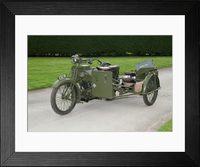 Framed Print : 1917 Vickers Clyno Combination Framed Print : 1917 Vickers Clyno Combination
