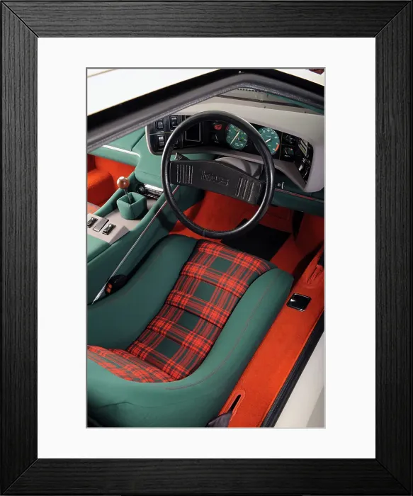 Framed Print : Lotus Esprit 1977 from the James Bond film The Spy Who Loved Me. Artist: Simon Clay Framed Print : Lotus Esprit 1977 from the James Bond film The Spy Who Loved Me. Artist: Simon Clay