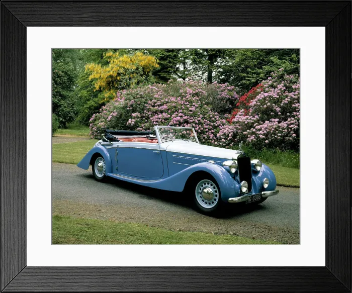 Framed Print : A 1937 Delage D6-75 Sport DHC Framed Print : A 1937 Delage D6-75 Sport DHC