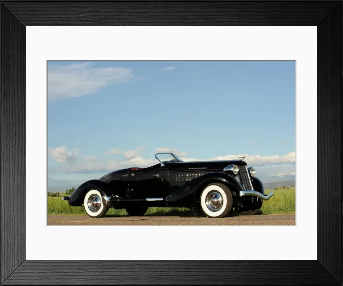 Framed Print : Auburn 852 SC Speedster 1936. Artist: Simon Clay Framed Print : Auburn 852 SC Speedster 1936. Artist: Simon Clay