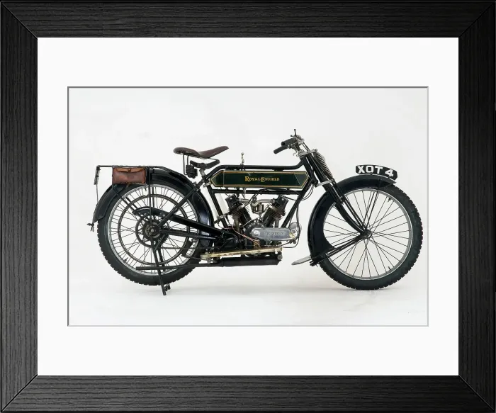Framed Print : 1914 Royal Enfield 3hp motorcycle Framed Print : 1914 Royal Enfield 3hp motorcycle