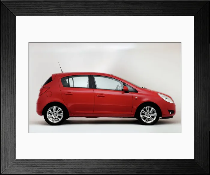 Framed Print : 2010 Vauxhall Corsa 1.4 Framed Print : 2010 Vauxhall Corsa 1.4