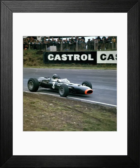 Framed Print : Graham Hill racing a BRM P261, British Grand Prix, Brands Hatch, Kent, 1966 Framed Print : Graham Hill racing a BRM P261, British Grand Prix, Brands Hatch, Kent, 1966