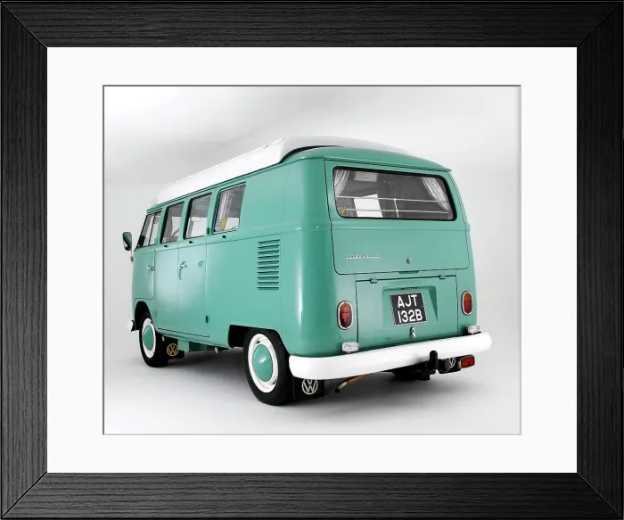 Framed Print : 1964 VW Kombi Camper Framed Print : 1964 VW Kombi Camper