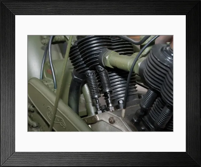 Framed Print : 1917 Vickers Clyno Combination Framed Print : 1917 Vickers Clyno Combination
