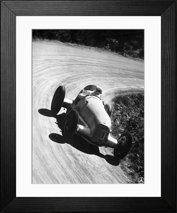 Framed Print : Manfred von Brauchitsch driving Mercedes-Benz W25 Grand Prix car, 1934 Framed Print : Manfred von Brauchitsch driving Mercedes-Benz W25 Grand Prix car, 1934