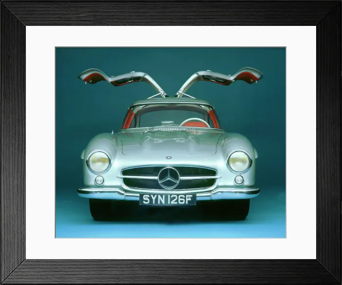 Framed Print : 1957 Mercedes Benz 300 SL Gullwing Framed Print : 1957 Mercedes Benz 300 SL Gullwing