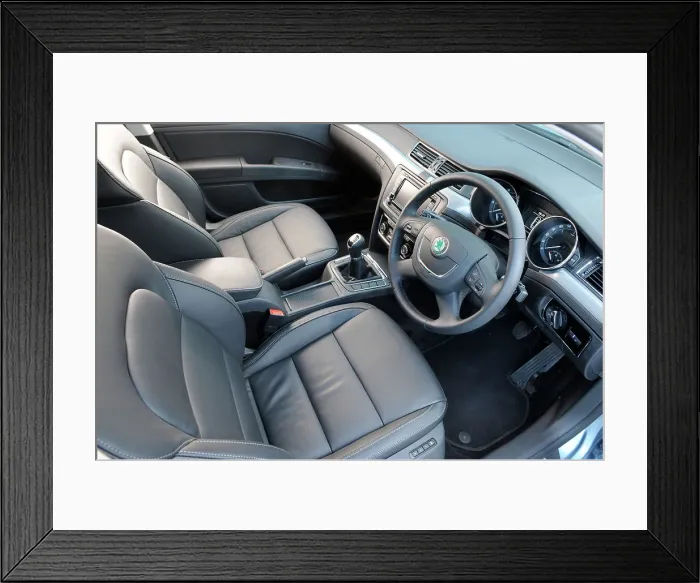 Framed Print : Skoda SUPERB 2008. Artist: Simon Clay Framed Print : Skoda SUPERB 2008. Artist: Simon Clay