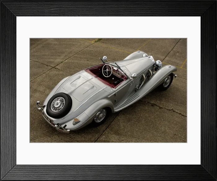Framed Print : 1937 Mercedes Benz 540 k special roadster. Artist: Simon Clay Framed Print : 1937 Mercedes Benz 540 k special roadster. Artist: Simon Clay