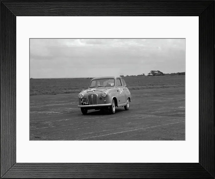 Framed Print : Austin A35 at 750 MC 6 hour relay race Silverstone 1957 Framed Print : Austin A35 at 750 MC 6 hour relay race Silverstone 1957