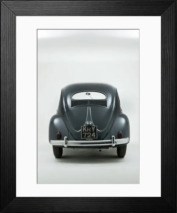 Framed Print : 1953 Volkswagen Beetle Export Framed Print : 1953 Volkswagen Beetle Export
