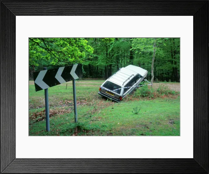 Framed Print : Car Accident