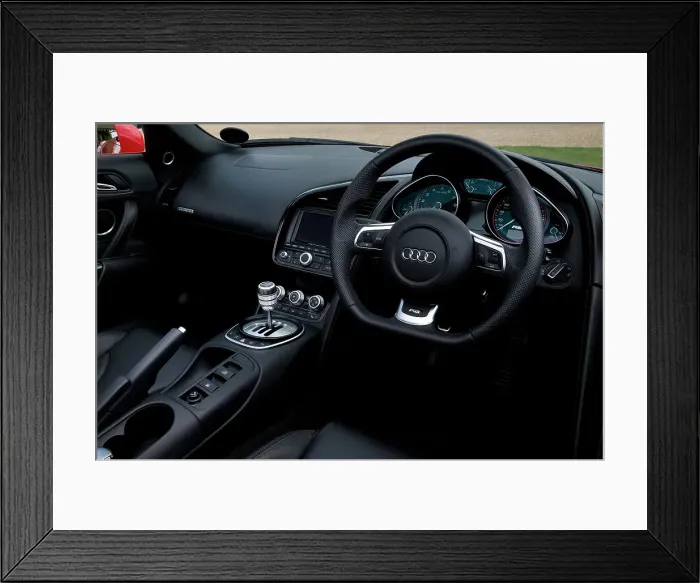Framed Print : 2010 Audi R8 Spider V10 dashboard Framed Print : 2010 Audi R8 Spider V10 dashboard