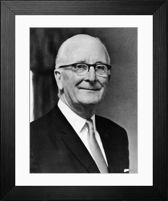 Framed Print : Sir William Lyons on his 70th birthday, 1971 Framed Print : Sir William Lyons on his 70th birthday, 1971