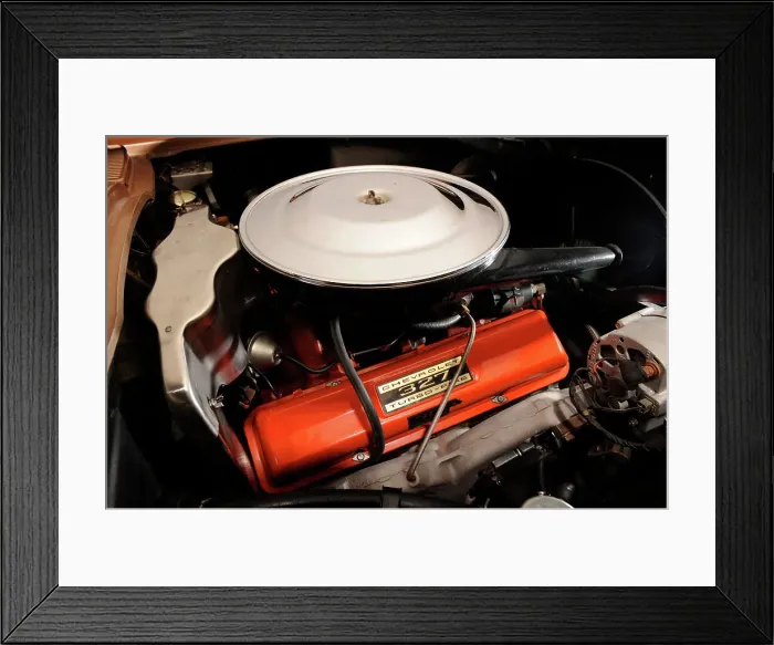 Framed Print : Chevrolet Corvette Stingray convertible 1964. Artist: Simon Clay Framed Print : Chevrolet Corvette Stingray convertible 1964. Artist: Simon Clay
