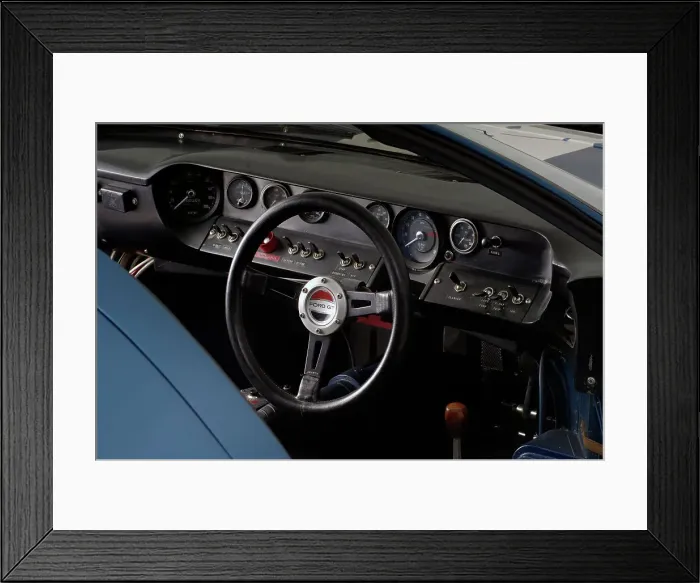 Framed Print : Ford GT40 Daytona prototype 1965. Artist: Simon Clay Framed Print : Ford GT40 Daytona prototype 1965. Artist: Simon Clay