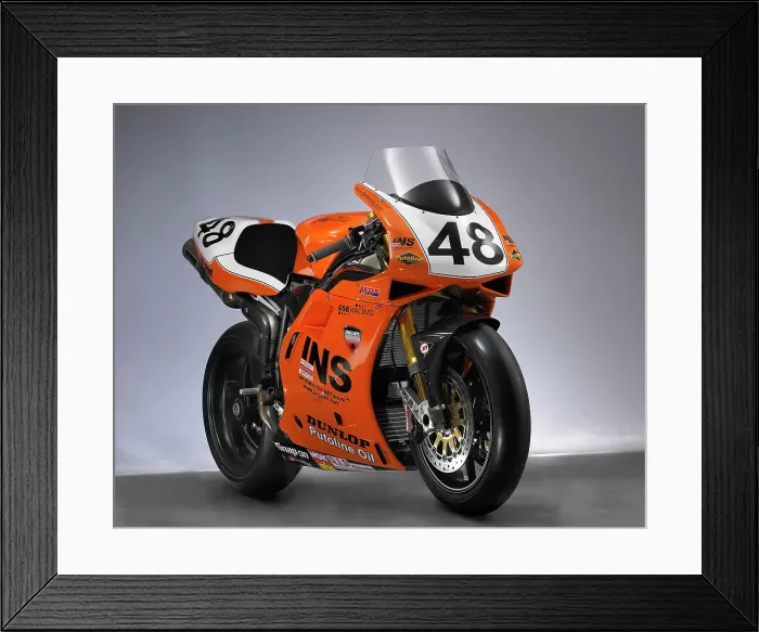 Framed Print : 2000 & 2001 Ducati racing bike Framed Print : 2000 & 2001 Ducati racing bike