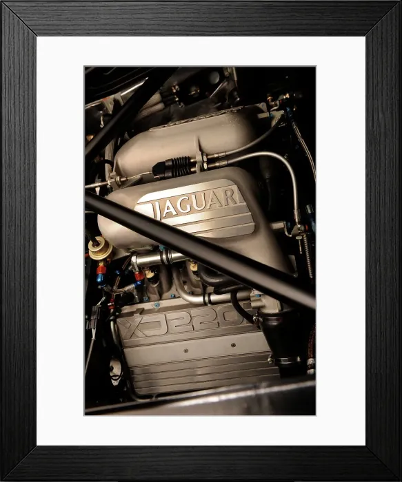 Framed Print : Jaguar XJ220R 1993. Artist: Simon Clay Framed Print : Jaguar XJ220R 1993. Artist: Simon Clay