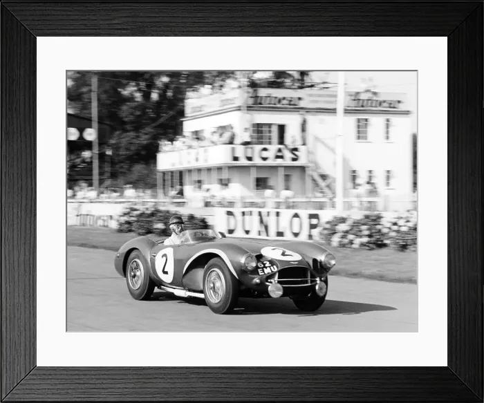 Framed Print : Tony Brooks in Aston Martin DB3S, Goodwood 9 Hours, West Sussex, (1955?) Framed Print : Tony Brooks in Aston Martin DB3S, Goodwood 9 Hours, West Sussex, (1955?)