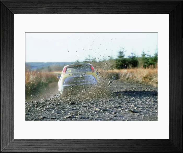 Framed Print : 2002 Ford Focus WRC, Alistair Ginley. Network Q Rally Framed Print : 2002 Ford Focus WRC, Alistair Ginley. Network Q Rally
