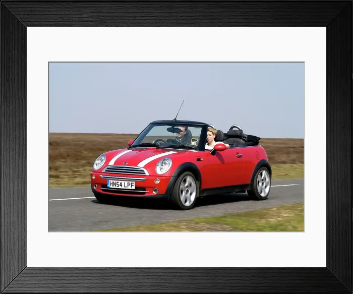 Framed Print : 2004 Mini Cooper Convertible
