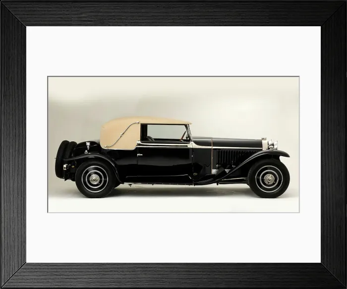 Framed Print : 1930 Bugatti Type 46 Faux Framed Print : 1930 Bugatti Type 46 Faux