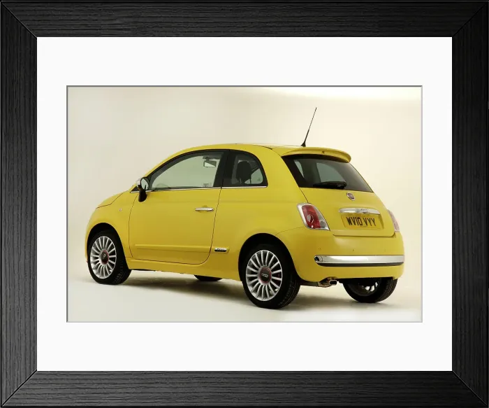 Framed Print : 2010 Fiat 500 Framed Print : 2010 Fiat 500