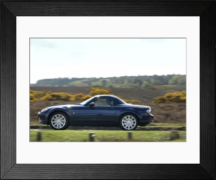 Framed Print : 2008 Mazda MX5 Roadster Coupe Framed Print : 2008 Mazda MX5 Roadster Coupe