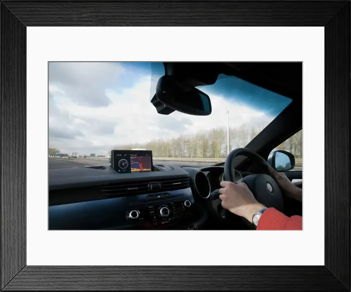 Framed Print : Satellite navigation system in Alfa Romeo Giulietta 2011 Framed Print : Satellite navigation system in Alfa Romeo Giulietta 2011