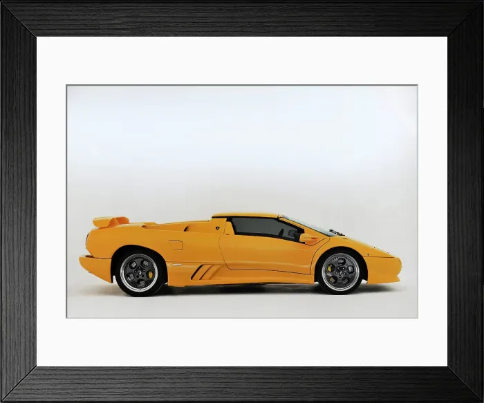 Framed Print : 1996 Lamborghini Diablo VT Roadster