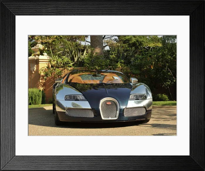 Framed Print : 2009 Bugatti Veyron Sang Bleu Framed Print : 2009 Bugatti Veyron Sang Bleu