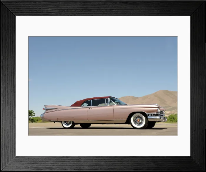 Framed Print : Cadillac Eldorado 1959. Artist: Simon Clay Framed Print : Cadillac Eldorado 1959. Artist: Simon Clay