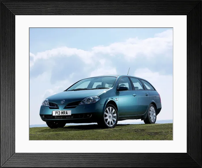 Framed Print : 2003 Nissan Primera 2.2TD Estate Framed Print : 2003 Nissan Primera 2.2TD Estate
