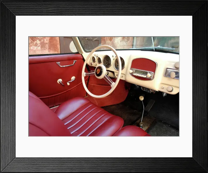 Framed Print : 1954 Porsche 356 1300S Cabriolet Framed Print : 1954 Porsche 356 1300S Cabriolet