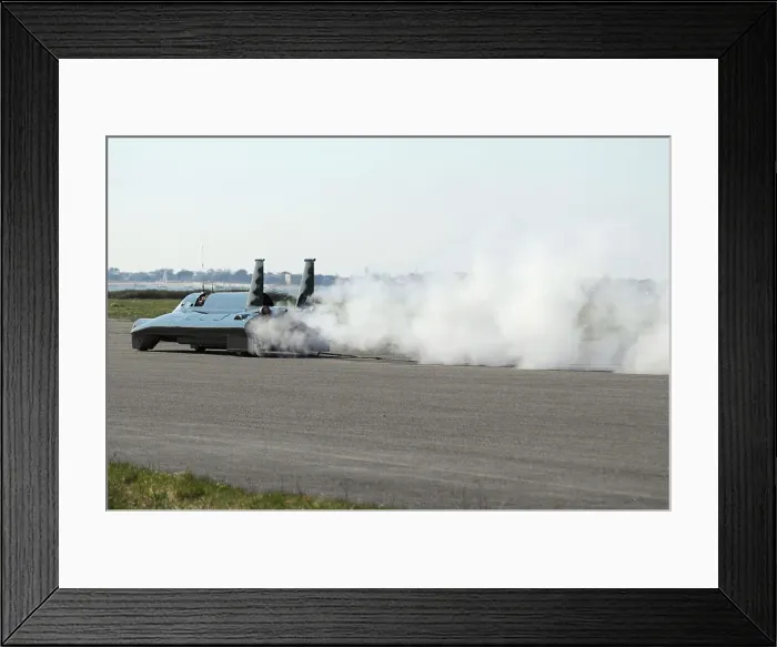 Framed Print : British Steam Car Challenge testing at Thorney Island Framed Print : British Steam Car Challenge testing at Thorney Island