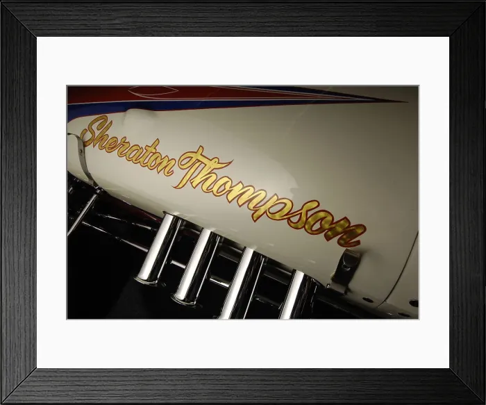 Framed Print : Meskowski sheraton-thompson 1963. Artist: Simon Clay Framed Print : Meskowski sheraton-thompson 1963. Artist: Simon Clay